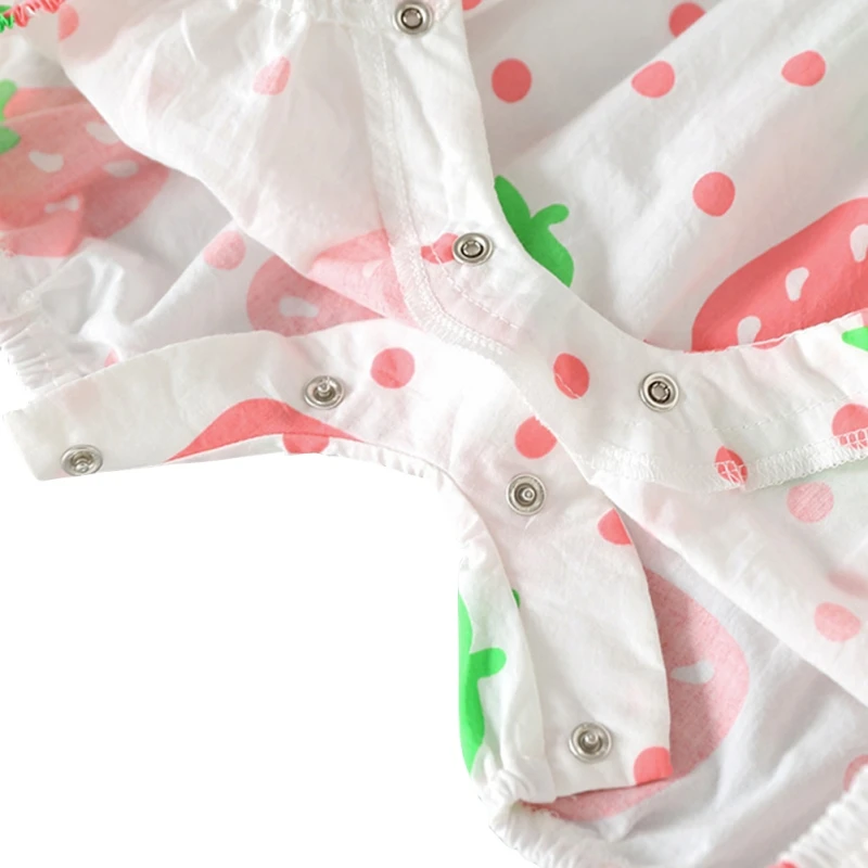 

Baby Girl Clothing Set Summer Cotton T Shirt + Sling Shorts Infant Clothes Romper Jumpsuit3