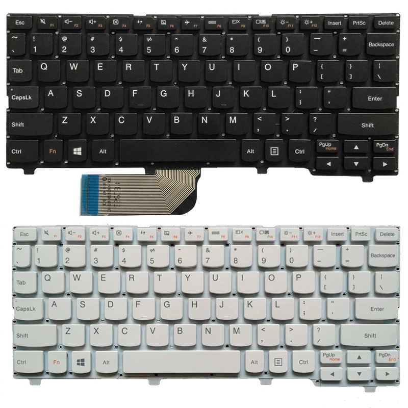 

New US laptop keyboard For Lenovo ideapad 100S 100S-11IBY English keyboard black/white