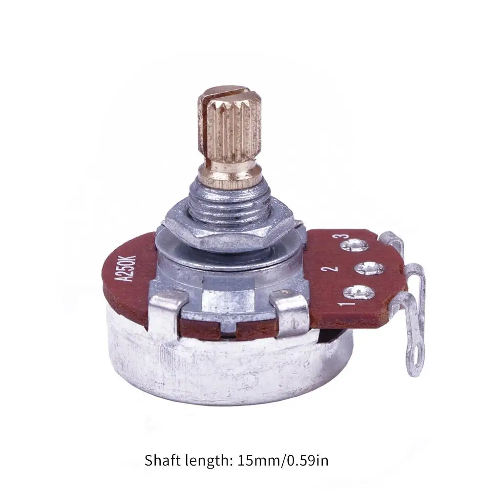 

Durable Guitar Potentiometers Wear-resistant Metal Guitar Potentiometers Musical Instrument Bass Tone Volume Sound Knob