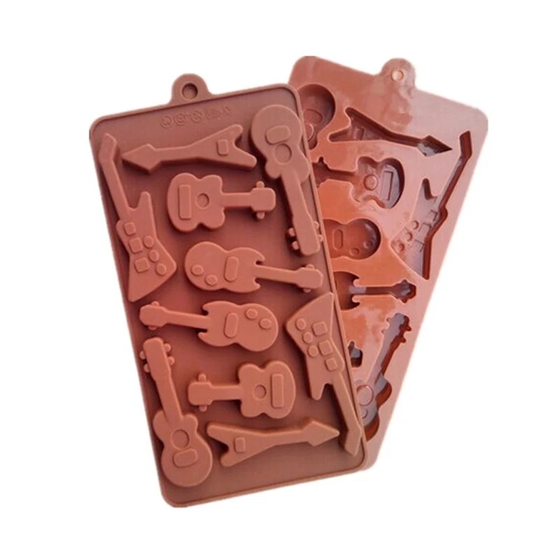 1 шт. силиконовых кейсов для бас гитары Форма пресс форм подноса кубика льда желе