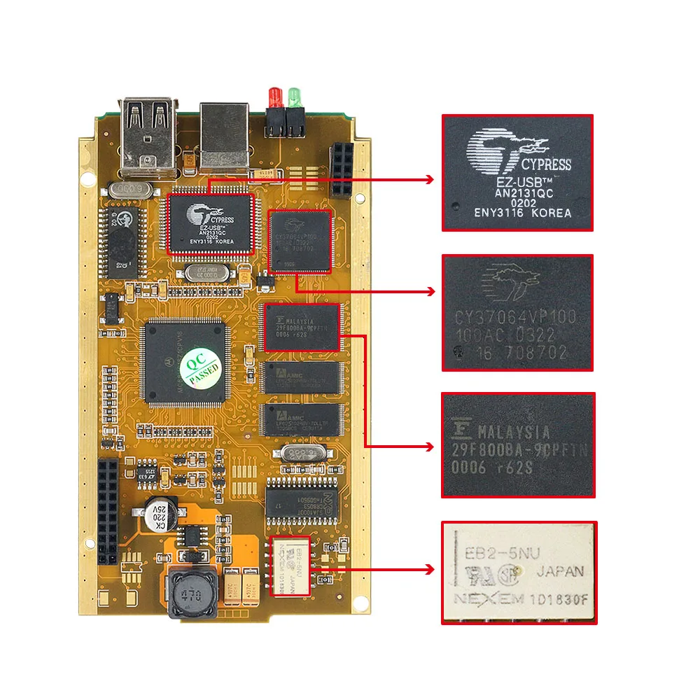 Can Clip V207 для Renault OBD2 диагностический инструмент NEC Relay AN2131QC чип-программатор
