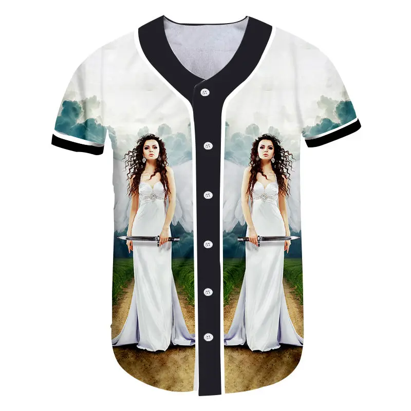 Новинка мужская и женская футболка для бейсбола с 3D принтом красивая летняя
