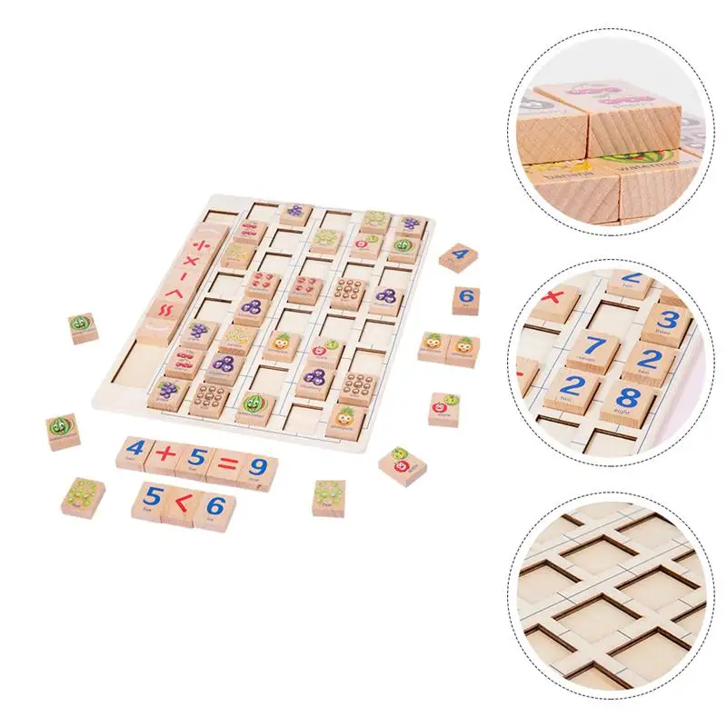 

1 Set Kids Cognitive Game Math Educational Learning Toys Kindergarten Toy