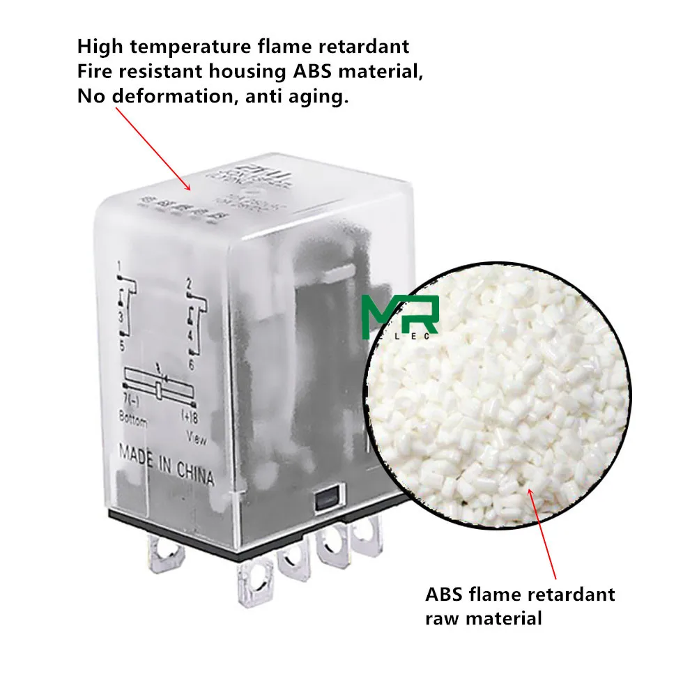 Высококачественное реле мощности катушки переменного тока LY2NJ DPDT 8 Pin HH62P 1