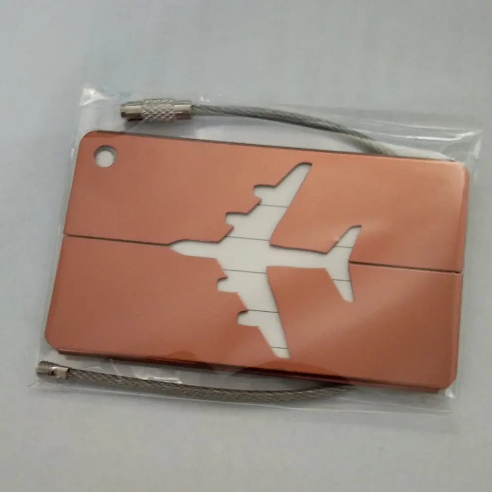 Высокое качество металлическая багажная бирка алюминиевый сплав много цветов