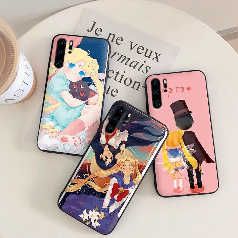 Чехол Сейлор Мун для HuaweiY9 Prime 2019 Коврики 10 20 Pro Nova2 3 4 Lite Nova 2i 3i 5i Y6 Y7 2018
