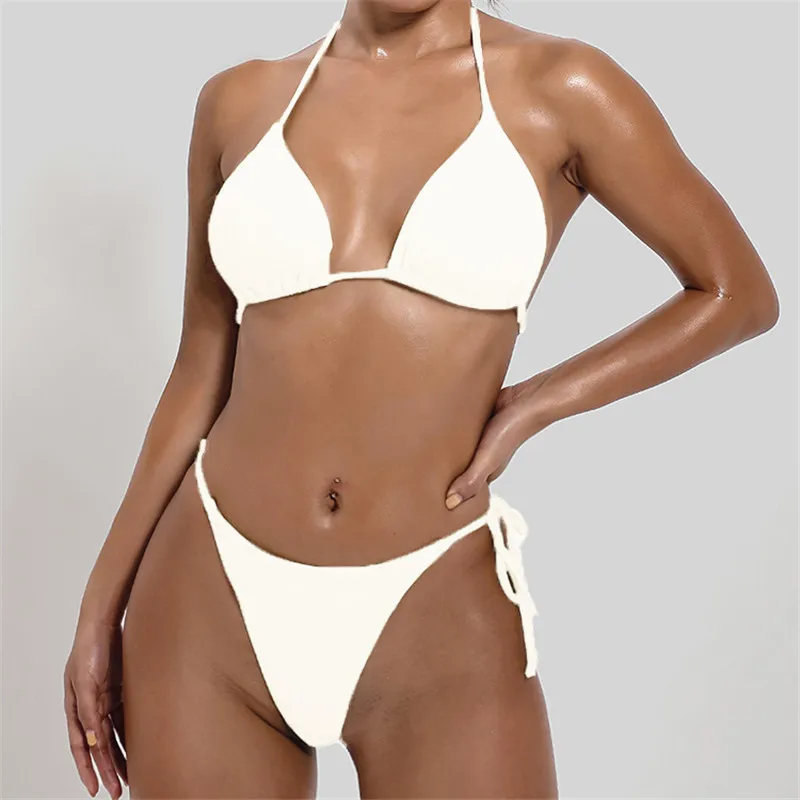 Bikini Set Swimsuit Women Push Up Sexy Swimwear String Bathing Suit Cupshe 2021 Swimming Suit for Women 2021 High Waist Monokini