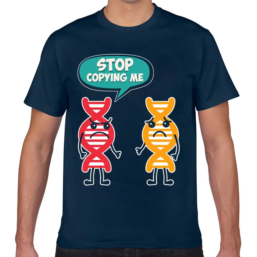 Футболка мужская с принтом ДНК-стрингов забавная тенниска для микробиологии