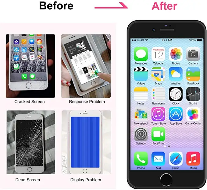 AAA + ЖК экран Replaceme для iPhone 7 дисплей в сборе дигитайзер без битых пикселей с 3D