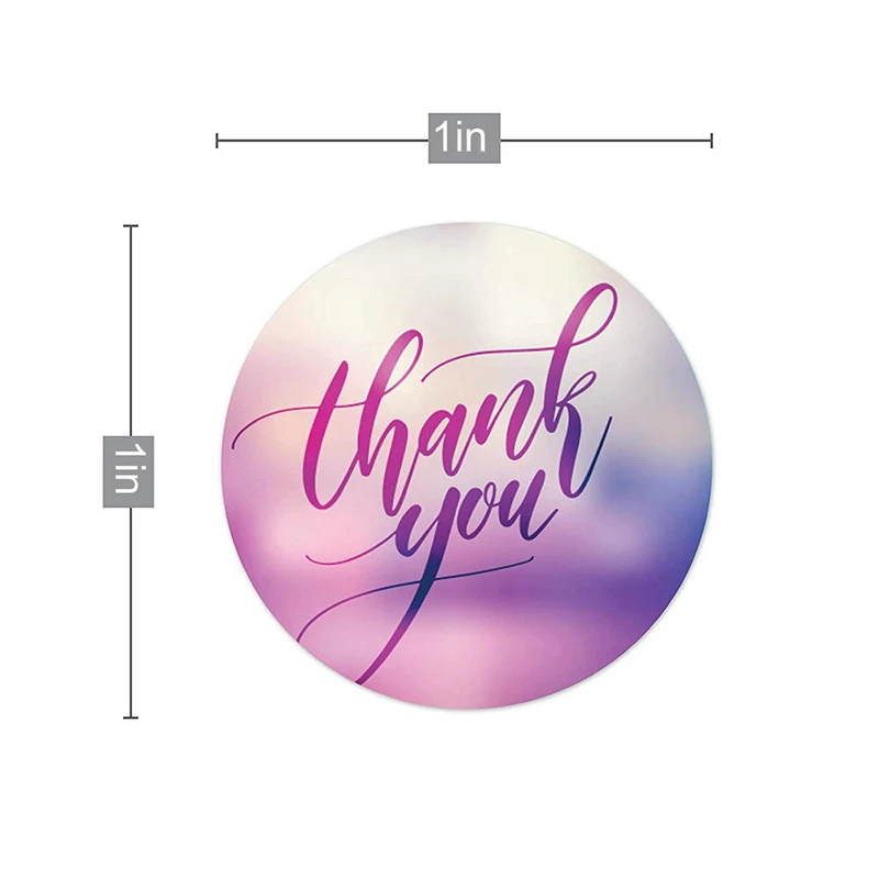 Наклейки с надписью Thank You 500 шт./рулон 1 дюйм|Украшения своими руками для