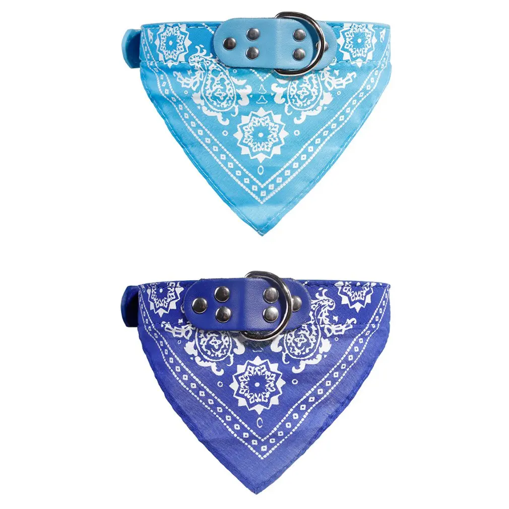 Mini Adjustable Cute Lovely Dog Cat Towel Shawl Tie Collar Pet Scarf Puppy Triangular Bandage | Collars Harnesses &amp Leads