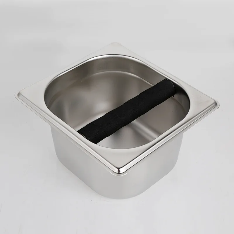 Противоскользящий ящик для кофе эспрессо из нержавеющей стали|Кофейные наборы| |