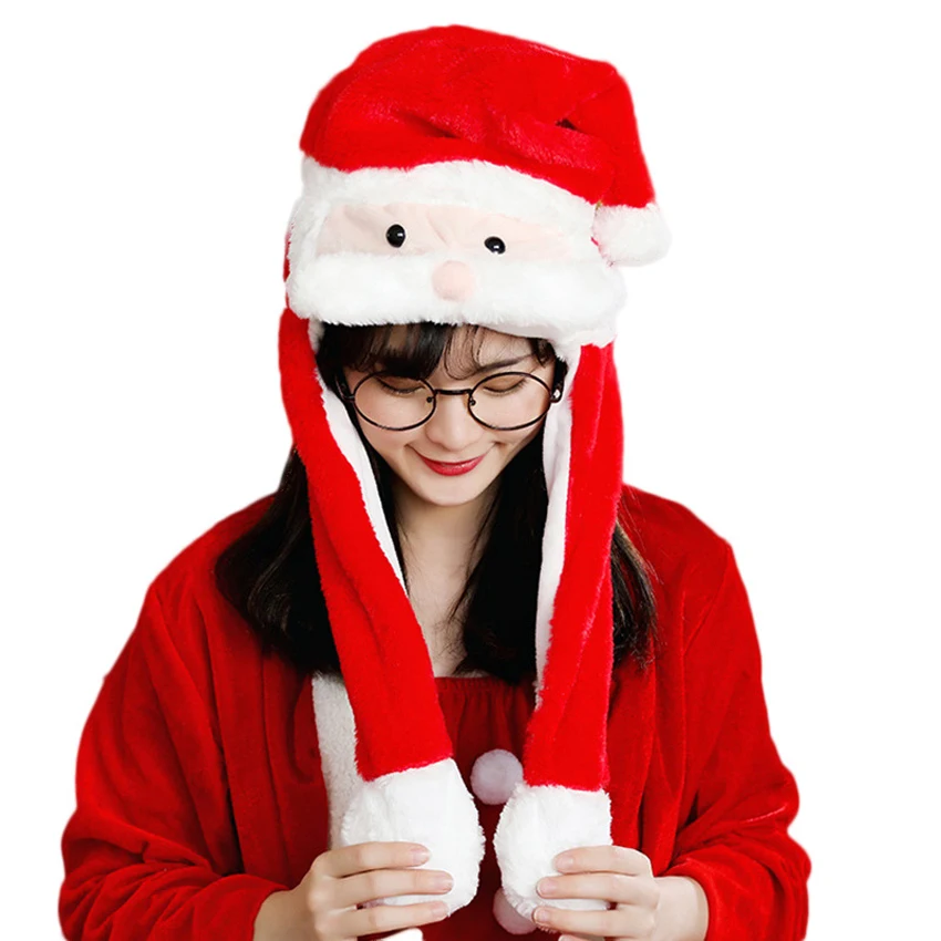

Christmas Santa Claus Moustache Cosplay Props Elk Ear Funny Hat New Year Costumes 2021 New Adult Kids Party Party Cute Gift Xmas