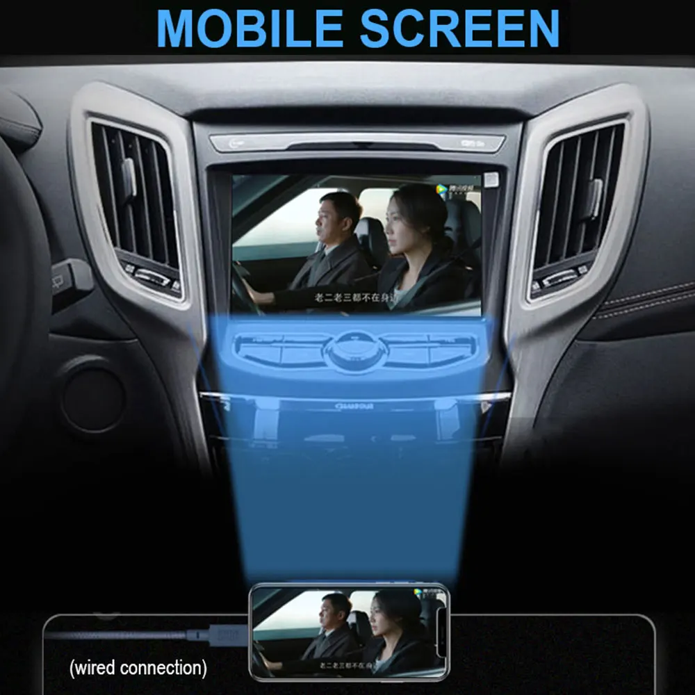Белая смарт ссылка поддерживает Android навигатор USB ключ беспроводная карта Carplay