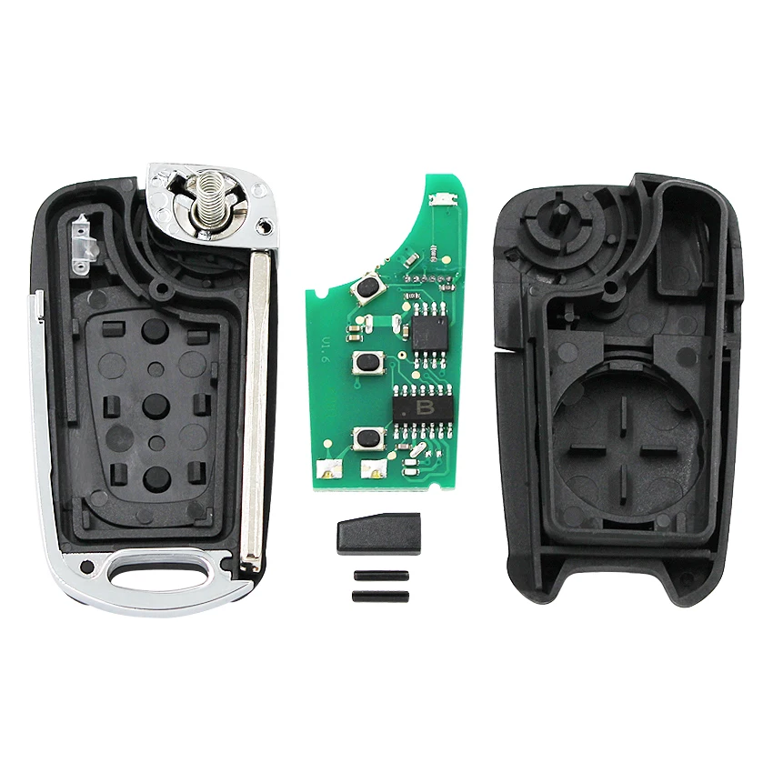 Модернизированный 3 кнопки флип дистанционного ключа Fob 433 МГц ID46 чип для Kia Sportage