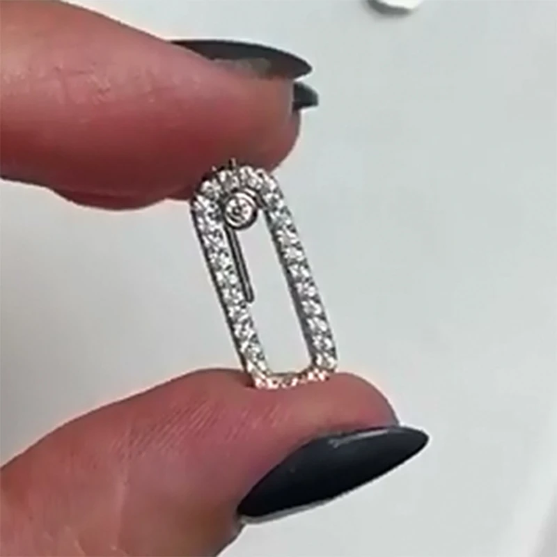 

925 ayar gm hareket kulak tt nl marka ince tak iin anne kadn toptan Messika kpe yeni var