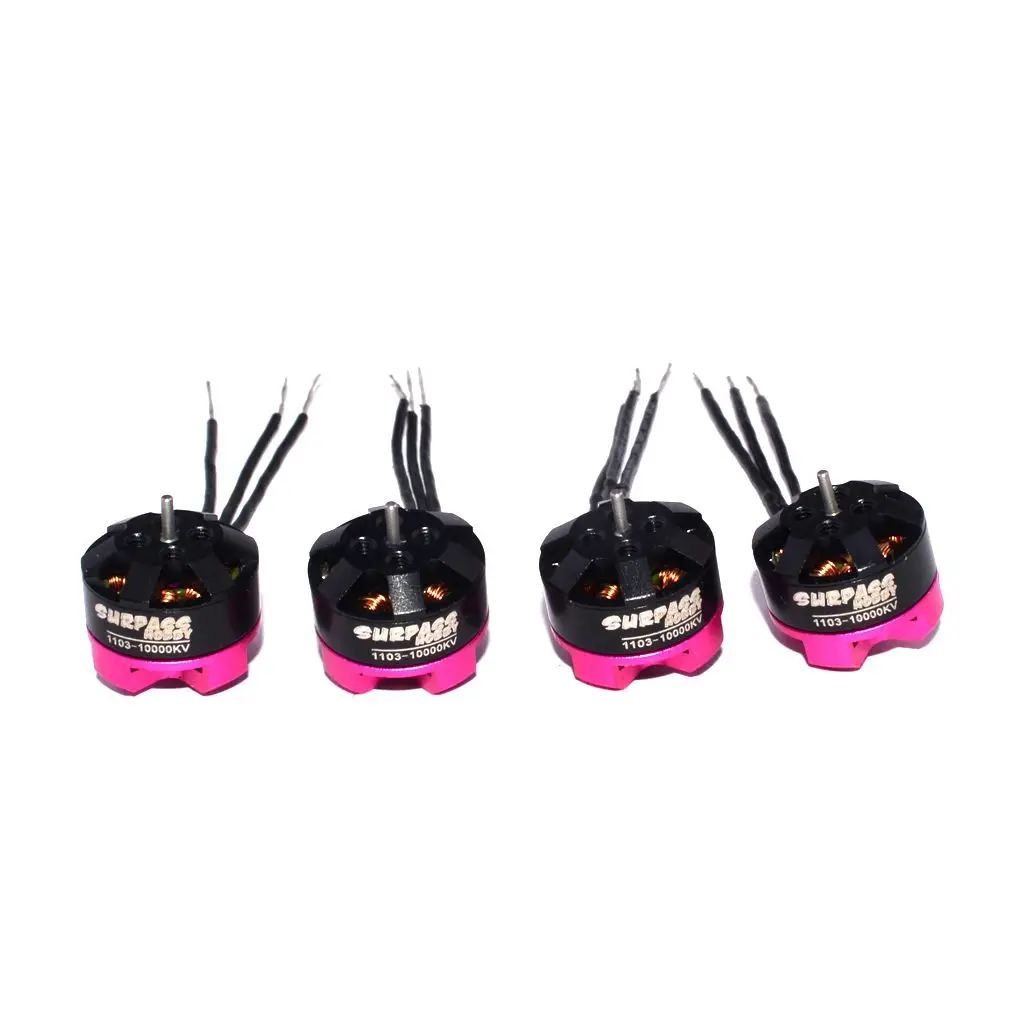 

4 шт. 1103 10000KV 2S бесщеточный двигатель CW/CCW для крошечного Мини FPV гоночного квадрокоптера