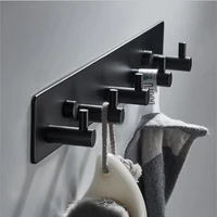 black robe hook bathroom stainless steel towel hook bag hat hook wall mounted clothes coat hook wall hanger bathroom hardware