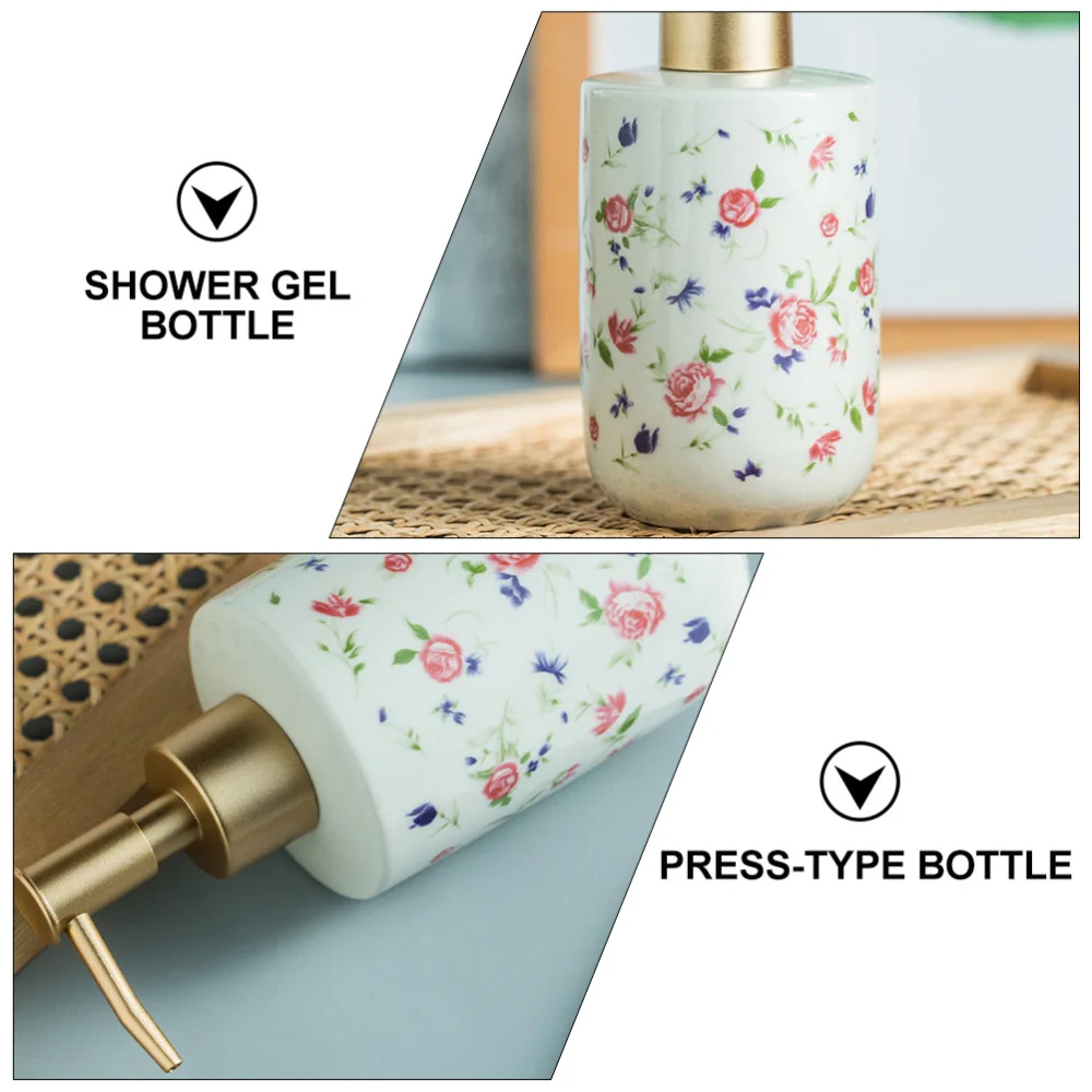 

1pc Shampoo Bottle Household Pump-type Bottle for Hotel Bathroom (Colorful)