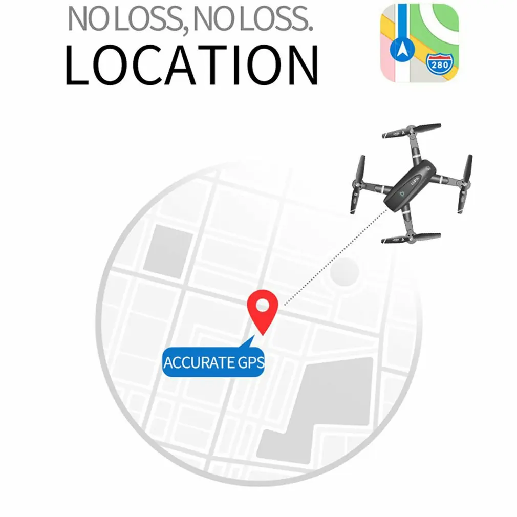 

4K Folding GPS Aerial Photography Dual Intelligent Positioning And Return Home Portable Practical Quadcopter