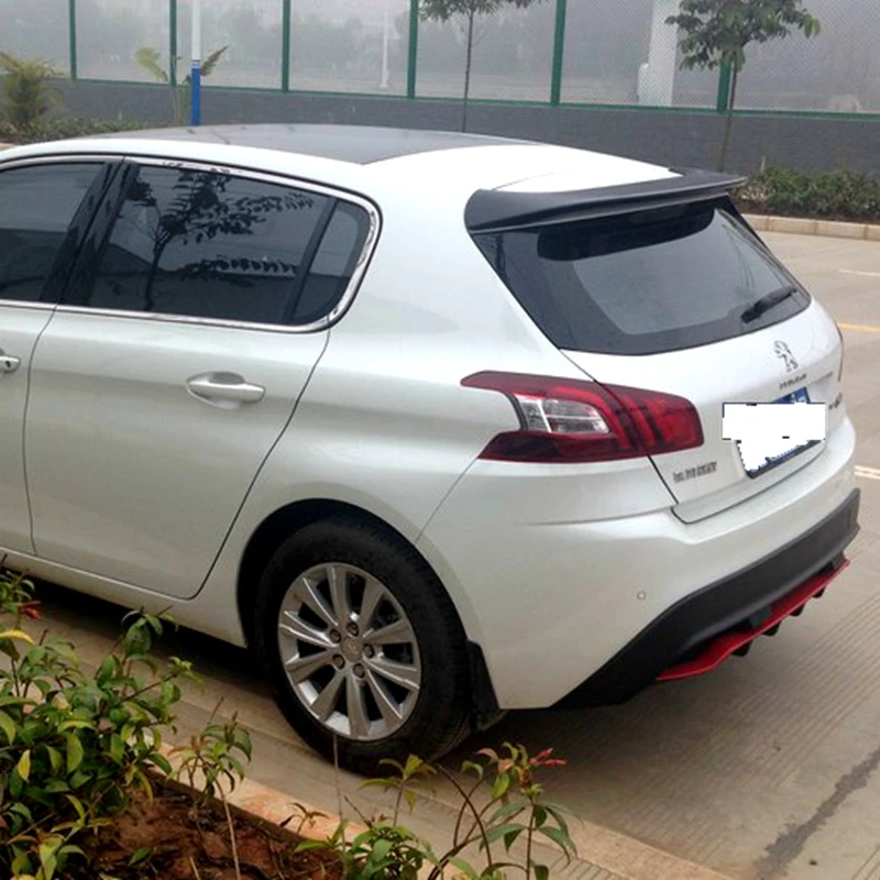 Спойлер UBUYUWANT для Peugeot 308 высококачественный задний спойлер из АБС пластика 2014