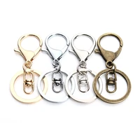 dc 5pcslot 30mm accessories for jewelry lobster clasp hook keychain split keyring jewelry for diy jewelry making accessories