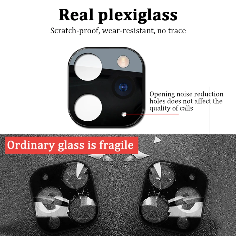 

Oppsselve Tempered Glass Protector Camera Lens Protector for iPhone X XS MAX Seconds Change for iPhone 11 Fake Camera Stickers