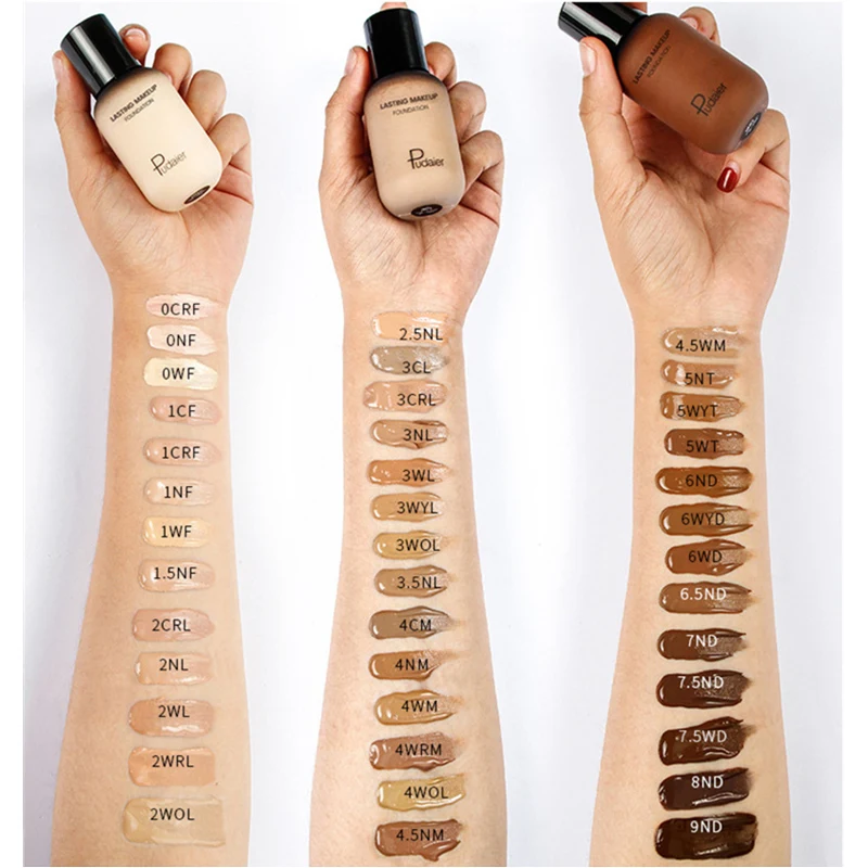 40 мл Pudaier Жидкая основа для макияжа темного цвета сокрытия полное покрытие