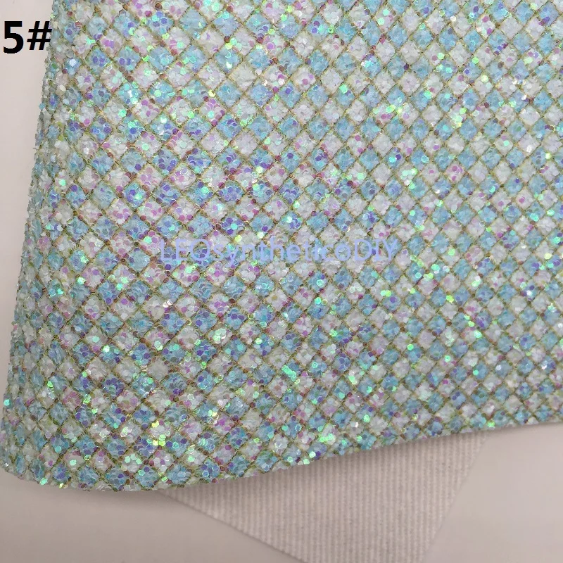 1 шт. 21X29 см блестящая ткань плотная кожа клетчатые блестящие кожаные листы для