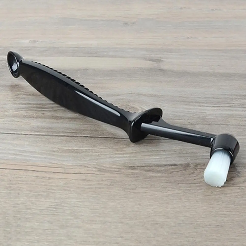 Home Dust Brush Double Head Anti-scald Handle Coffee Machine Cleaning Brush Spoon Espresso Coffee Maker Cleaner Brush