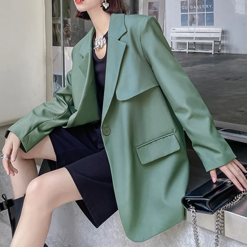 

XUXI костюм пальто для женщин новый весна осень 2021 свободный и тонкий темпераментный костюм модный костюм с длинным рукавом для отдыха E2900