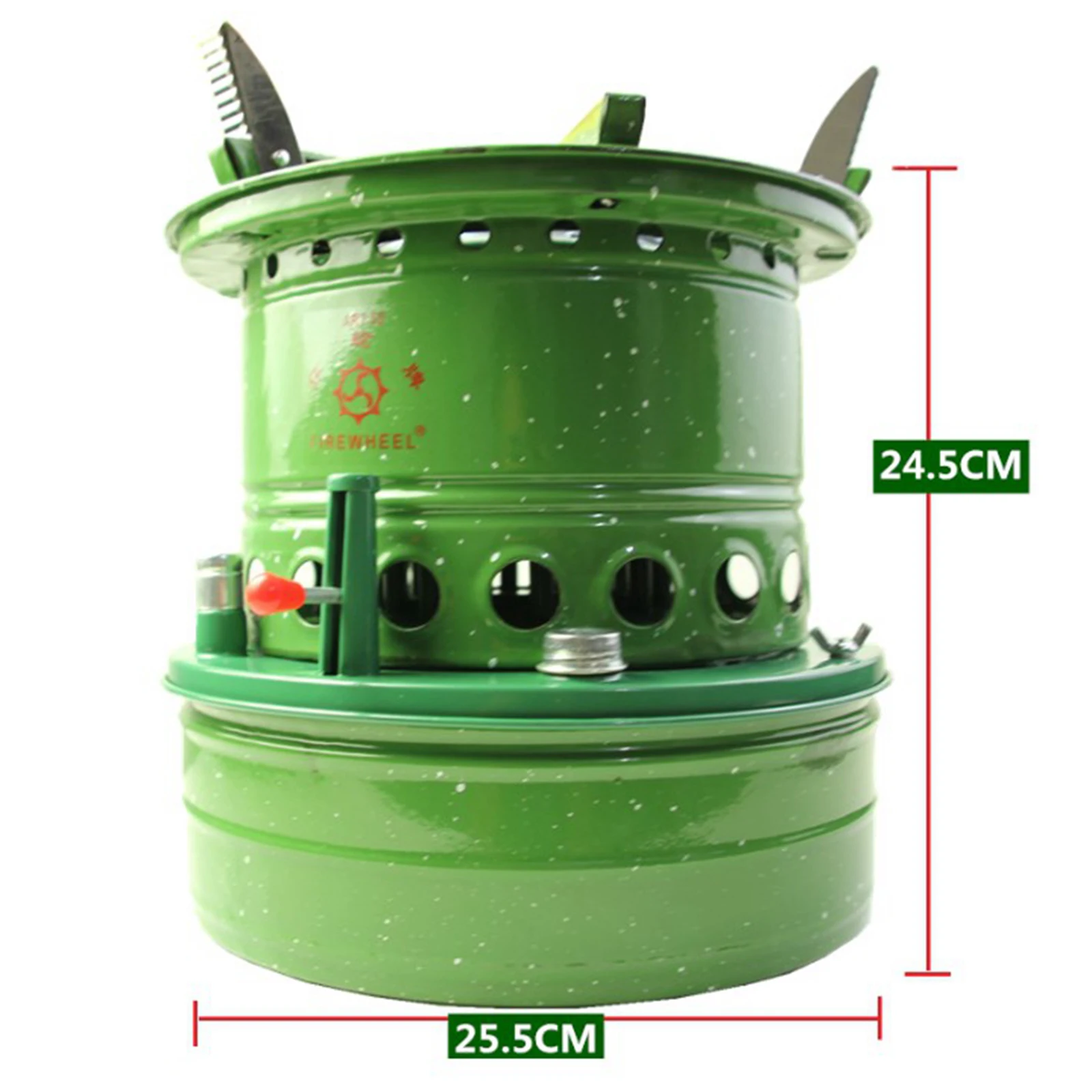 

Portable Outdoor Kerosene Diesel Stove 16 Wicks, Mini Handy Camping Stove for Camping Picnic Burner Furnace