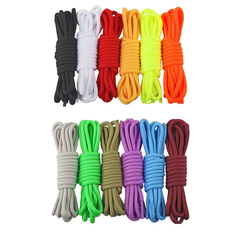1 пара женские и мужские круглые шнурки унисекс для мальчиков девочек цветные