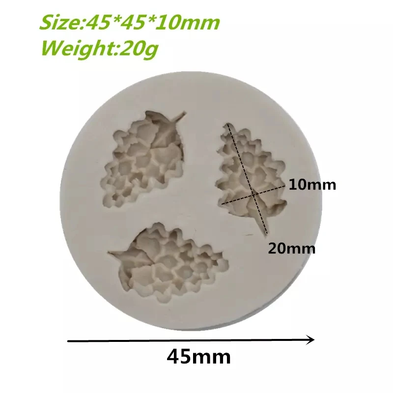 

4 Small Grape Shape Fondant Silicone Mold for DIY Pastry Cupcake Dessert Lace Cake Decoration Kitchen Accessories Baking Tool