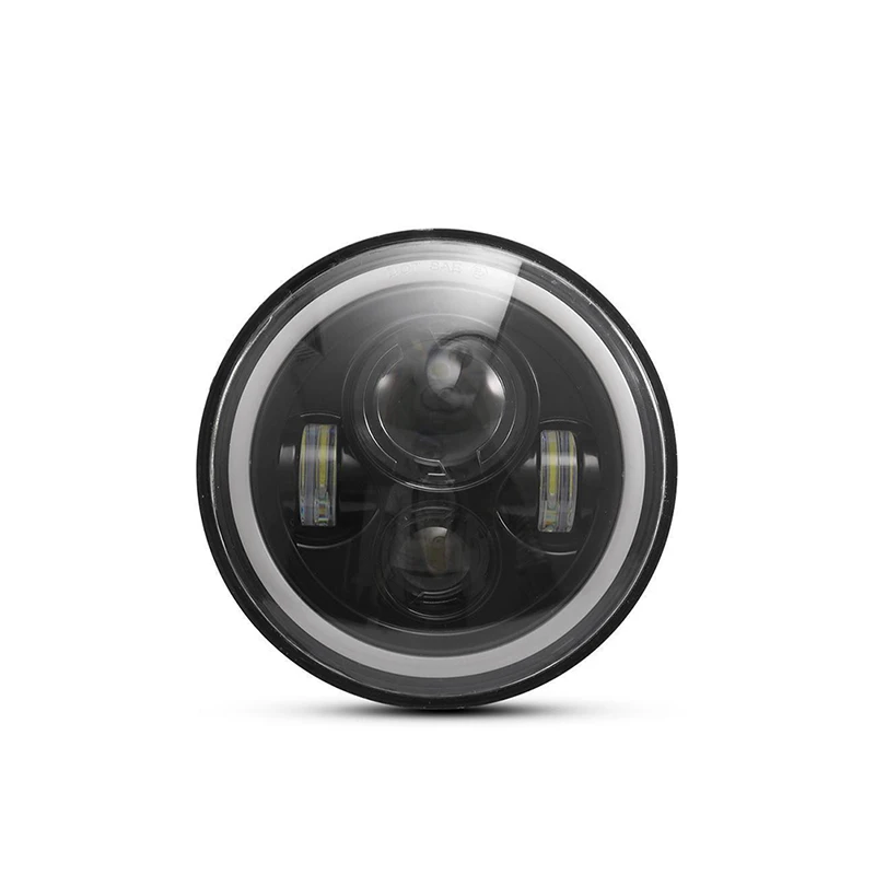 2 шт. 7 дюймовая светодиодная вилка для Фар H4 гало кольцо желтый сигнал поворота