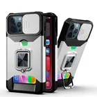 Бронированный противоударный чехол для телефона Samsung Galaxy Note 20 S21 Ultra Plus A82 A72 A52 A42 A32 A22 A12 автомобильный чехол-подставка с кольцом и отделением для карт