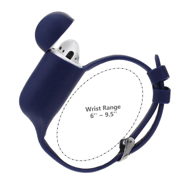 Новейшая версия, защитный чехол для AirPods 1/2, силиконовый чехол на запястье, совместимый с Apple AirPods Sport, портативный