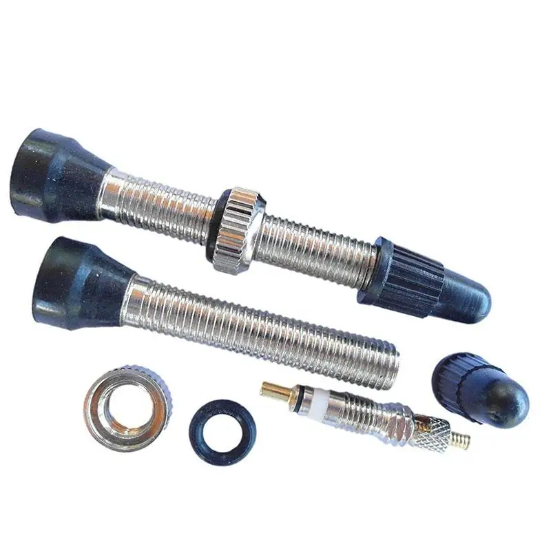 Mountain Bike Valve Extender 40mm Removable Fine Copper Bicycle Extended Air Nozzle Tubeless Tire | Спорт и развлечения