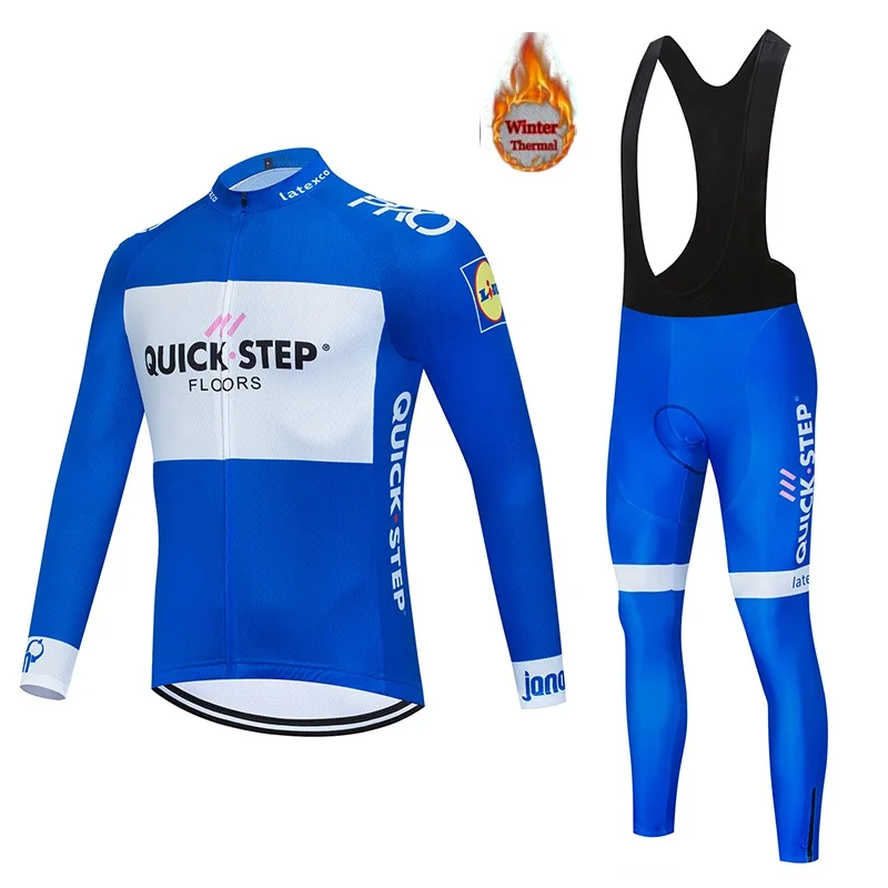 2019 Pro Team QUICK STEP Велоспорт Джерси 9D нагрудник набор Бельгийская велосипедная
