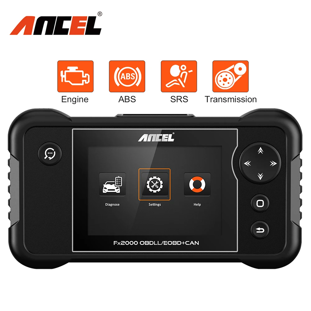 

ANCEL FX2000 OBD2 Scanner Car Diagnostic Tool Automotive Scanner Engine SRS ABS Transmission Multi-Language Auto Scan ODB2