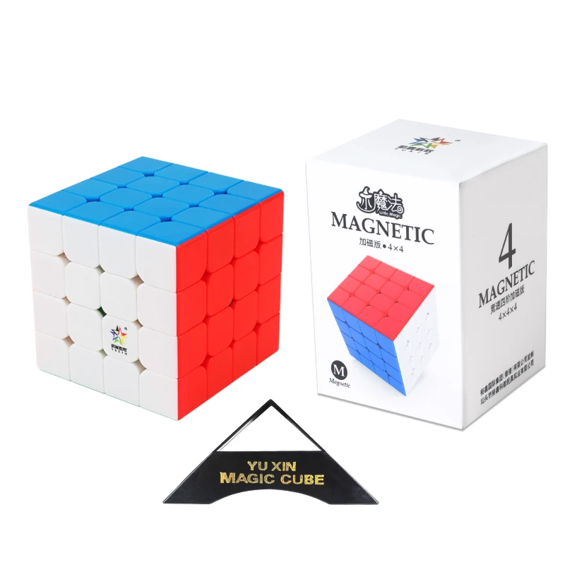 

Newest Yuxin Little Magic 4x4x4 Magnetic Magic Cube Speed Puzzle Educational Toys Gift Magico Cubo