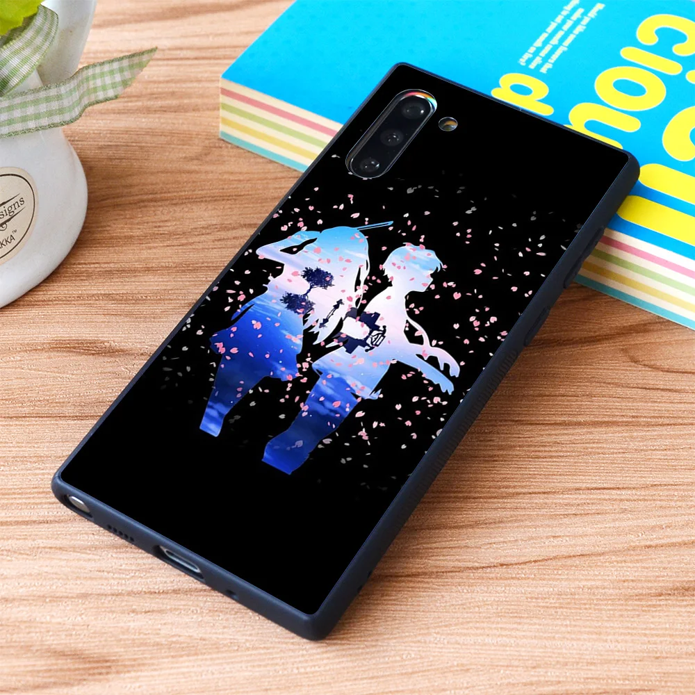 Мягкий чехол из ТПУ для Samsung Galaxy Your Lie в апреле Shigatsu wa Kimi no Use Kaori & Kousei Anime|Бамперы| |