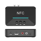 Беспроводной аудиоприемник BT200 Bluetooth 5,0 NFC 3,5 мм Aux RCA разъем Hi-Fi Беспроводной адаптер подходит для автомобильного Mp3 FM аудио устройства