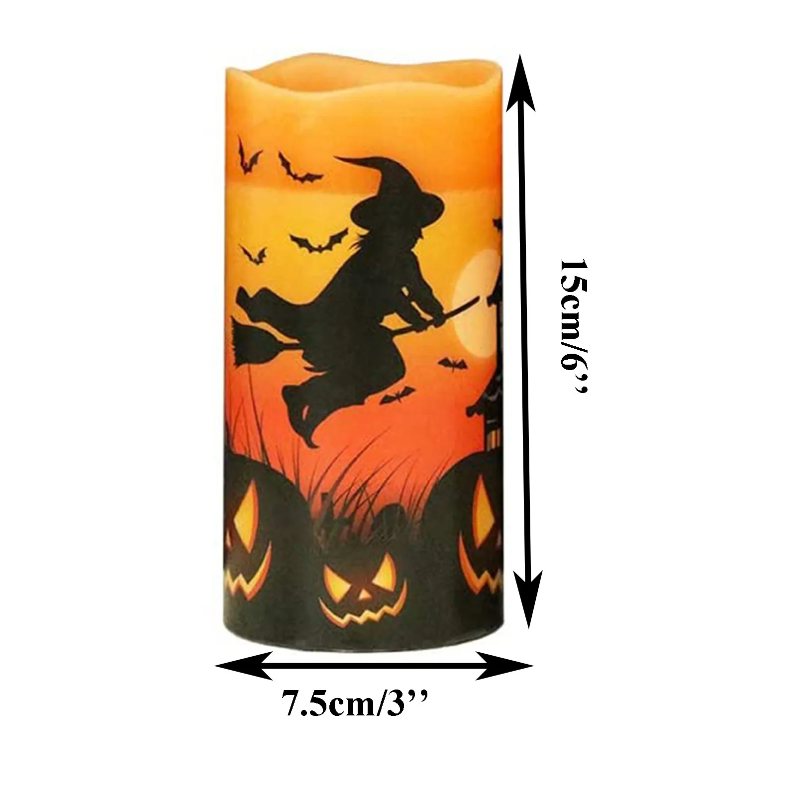 3 шт. беспламенные мерцающие свечи на батарейках светодиодная подсветка-столб