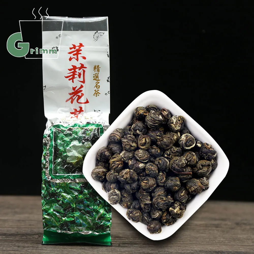 

2021 Jasmine Tea Pearls Natural Fresh Jasmine Dragon Pearl Tea Green For Vacuum Packagin