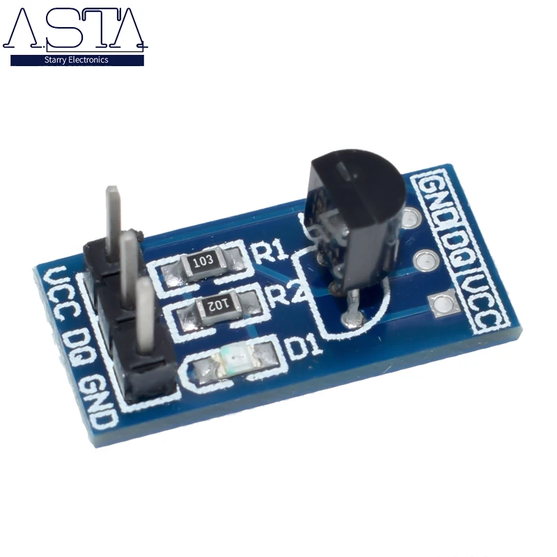 

DS18B20 temperature measurement sensor module For arduino