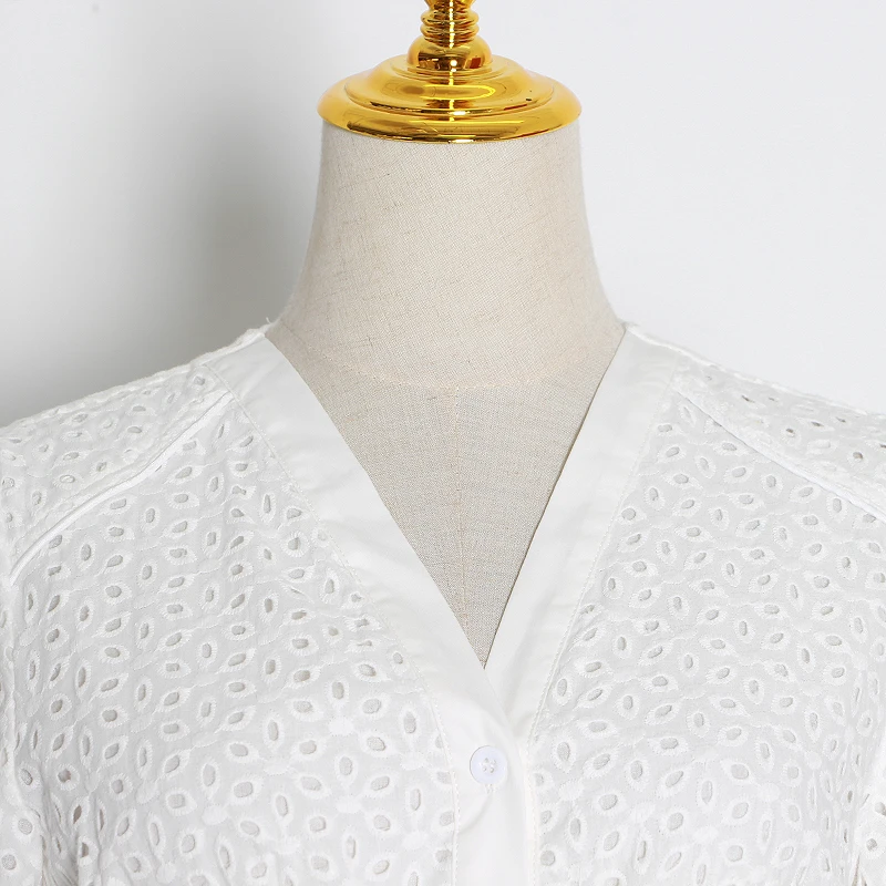 CHICEVER летнее винтажное однотонное женское платье с v образным вырезом рукавами