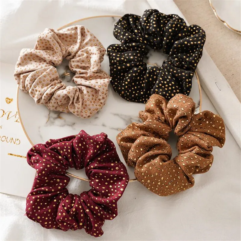 Заколка в стиле панк с золотыми заклепками и конским хвостом для женщин