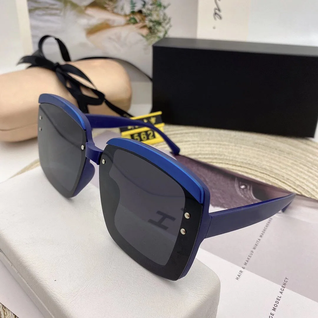 

Designer Original Rivet Polarized olor Mirror Sunglasse Oversize Frame Retro Men Women Travel Outdoor Shades Sun Glasses Eyewear