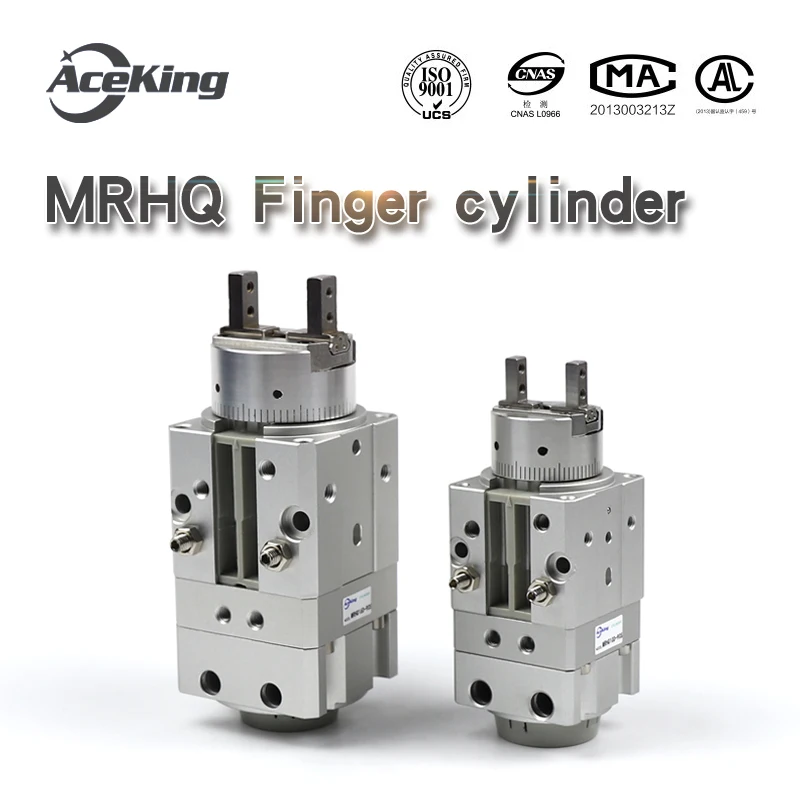 

MRHQ rotating finger mrhq10d-90 swing air claw MRHQ16D 20D 25d-180s-n-m9n rotating clamping finger cylinder 90 180 degrees